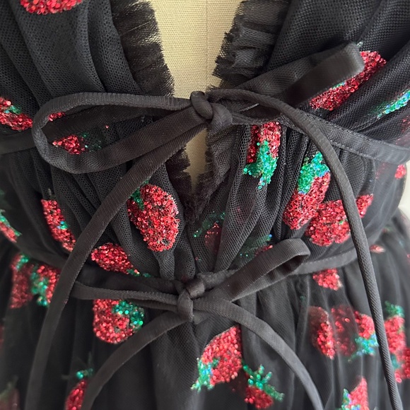 Lirika Matoshi Strawberry Dress Medium Black - Picture 2 of 12